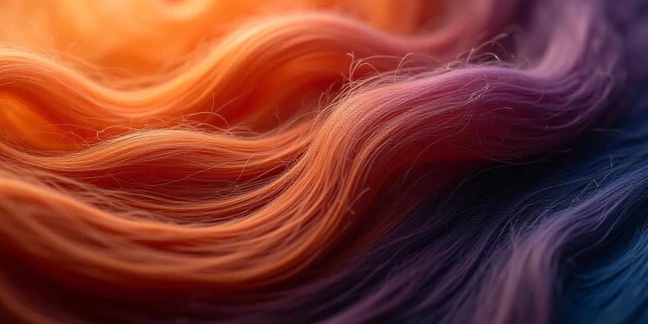 Abstract vibrant color flow